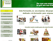 Tablet Screenshot of enteformacio.com